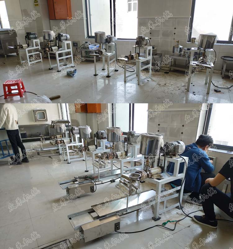 搟面皮機(jī)用戶小孟華加工生產(chǎn)車間