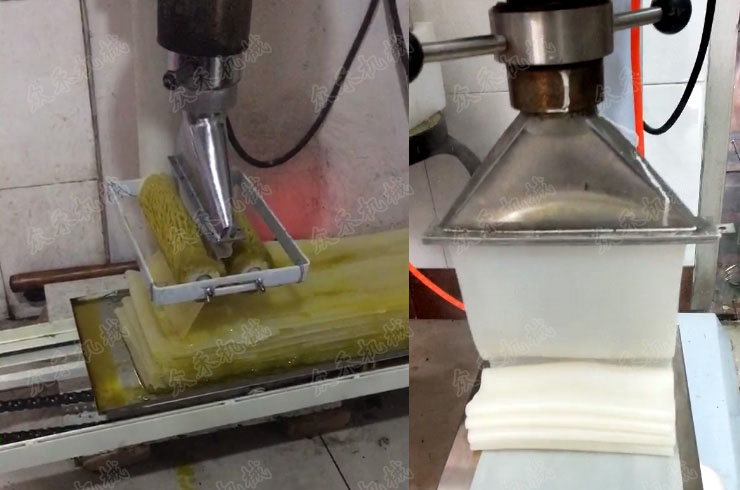 40型立式搟面皮機用戶加工現(xiàn)場