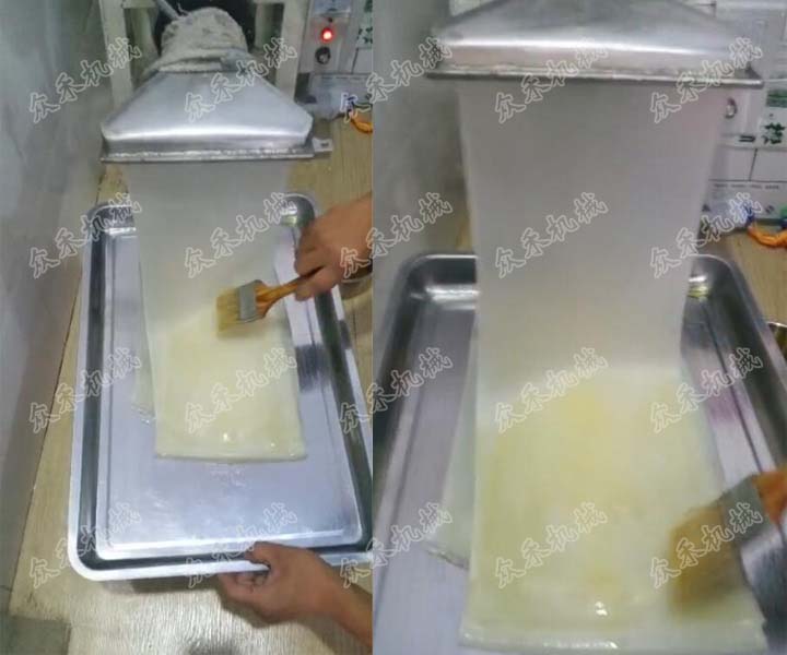 手工接搟面皮自制涼皮搟面皮面筋怎么做好吃